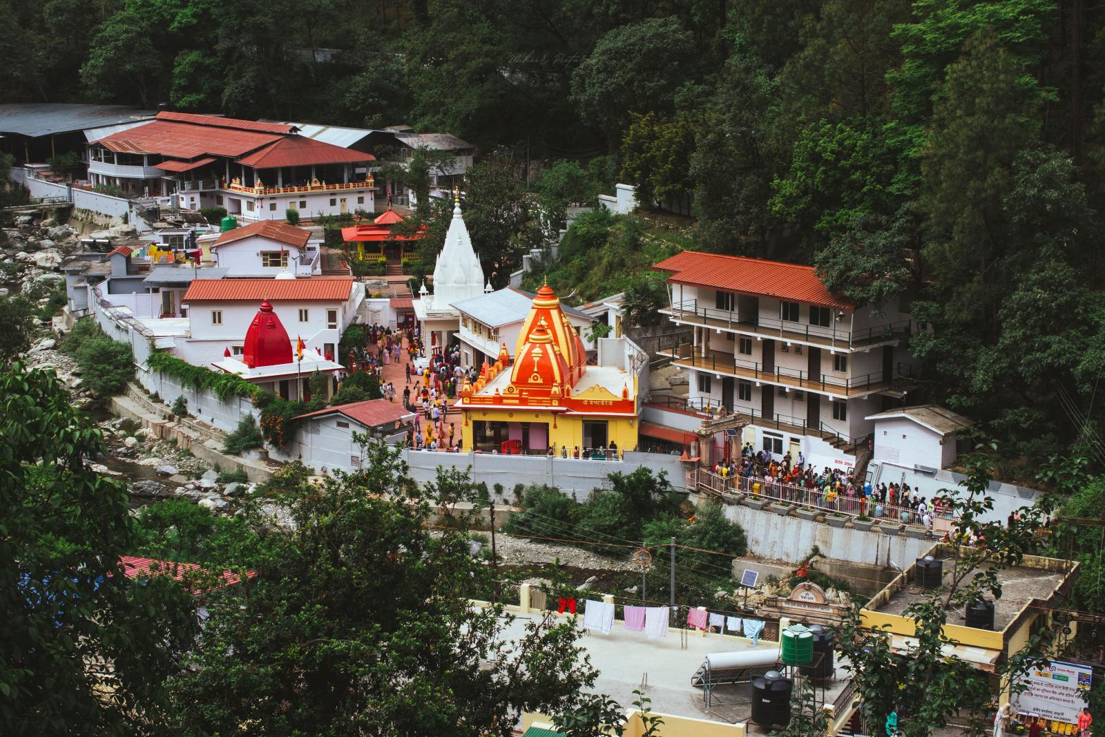 Kainchi Dham, Neem Karoli Baba's ashram, nestled in the valley.