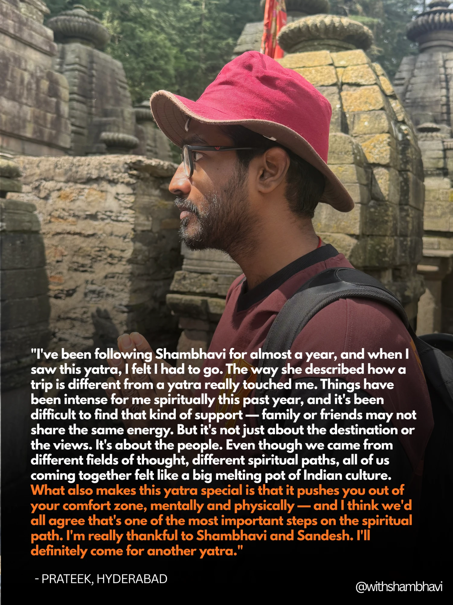 Testimonial from Prateek, Hyderabad