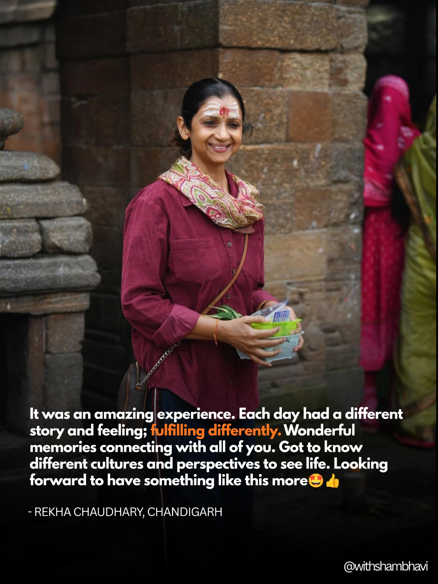 Testimonial from Rekha Chaudhary, Chandigarh